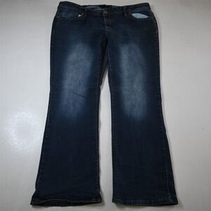 Zco 22W Bootcut Dark Stretch Denim Womens Jeans